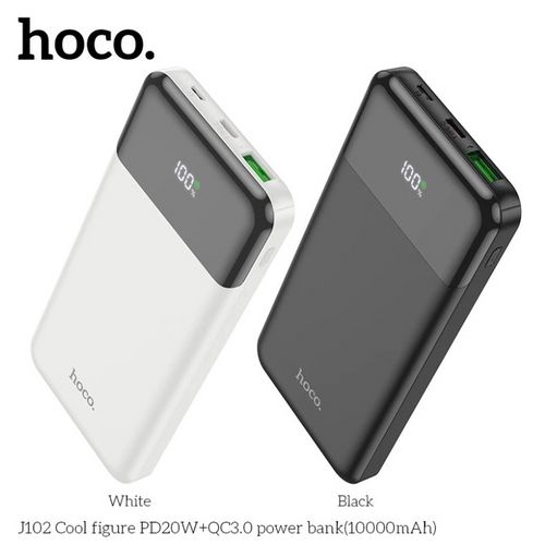 Hoco Power Bank 10000mAh 20W PD Fast Charging Ultra-Slim J102