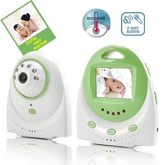 Huan Monitor2.4GHz Wireless Digital Music Baby Monitor Real-time Monitoring Two-way Intercom，Night Vision， With voice control alarm system