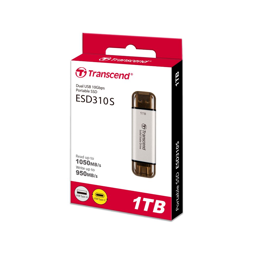 Transcend ESD310S , 1TB, Silver